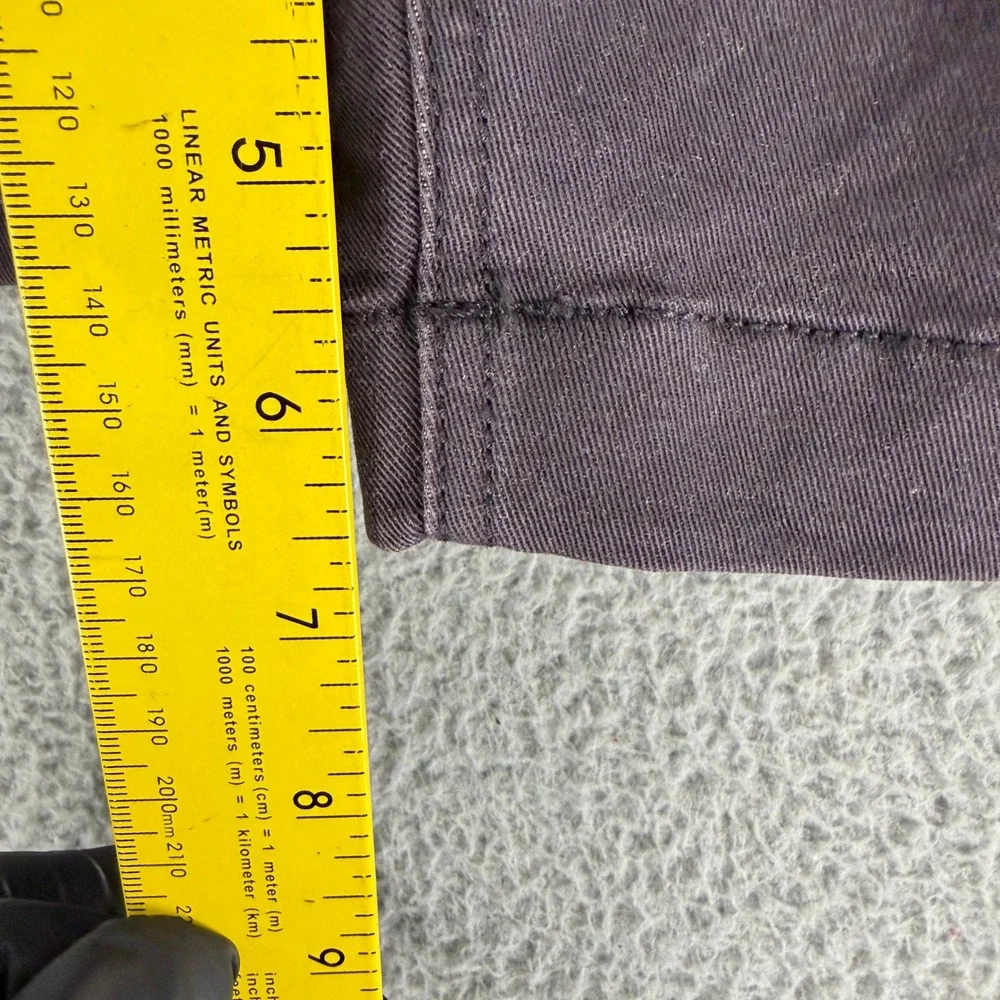 Madewell Chino Shorts Mens 33 Gray Coolmax Stretch Flat Front Casual 7 Inch